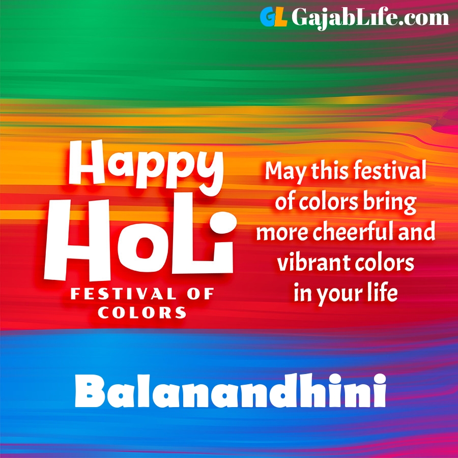 Balanandhini happy holi festival banner wallpaper
