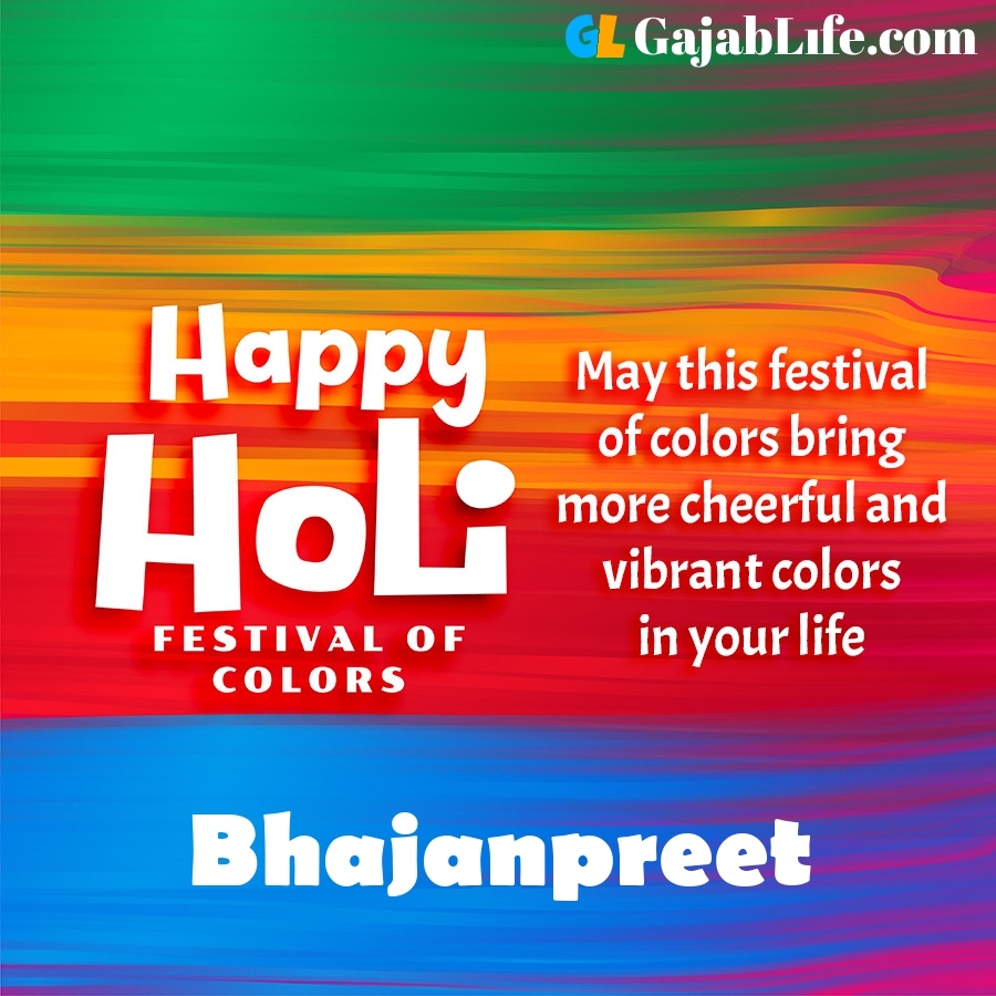 Bhajanpreet happy holi festival banner wallpaper