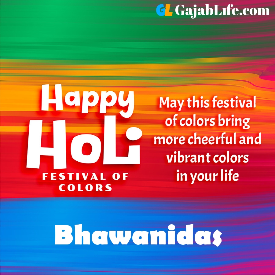 Bhawanidas happy holi festival banner wallpaper