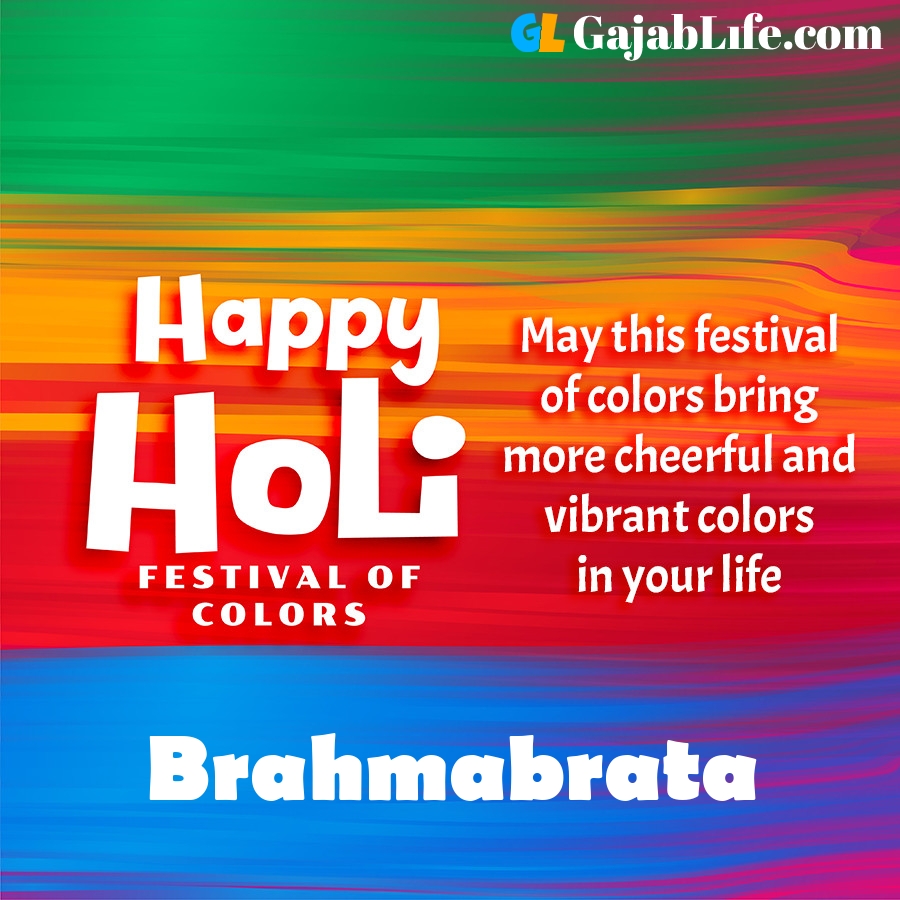 Brahmabrata happy holi festival banner wallpaper