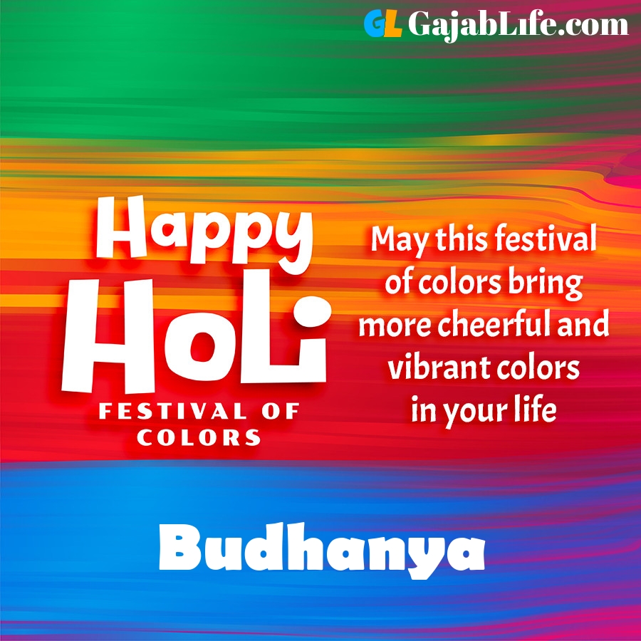 Budhanya happy holi festival banner wallpaper