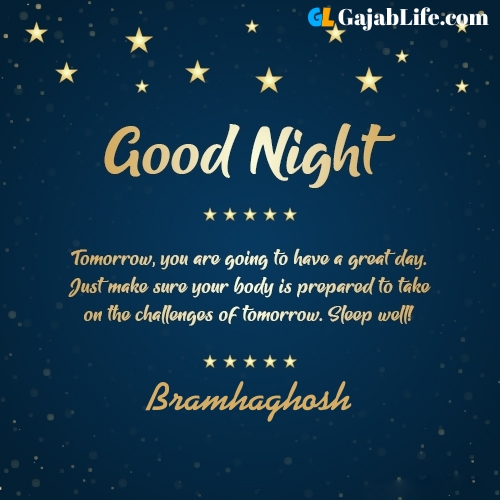 Sweet good night bramhaghosh wishes images quotes